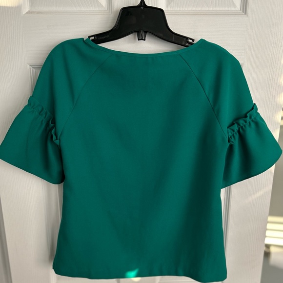 Banana Republic Green Short Sleeve Blouse - Picture 3 of 3